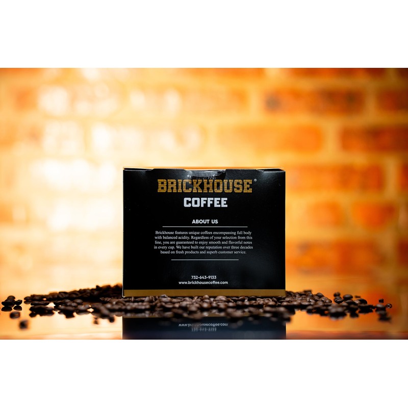 Brickhouse Dark Roast Coffee Pods – 12 Count Single Serve