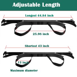 Roykaw Golf Cart Bag Holder Bracket Attachment for Rear Seat - Compatible with EZGO Club Car Yamaha - No Drilling Required/Easy Disassemble Design/Steel Frame Bracket - More Sturdy