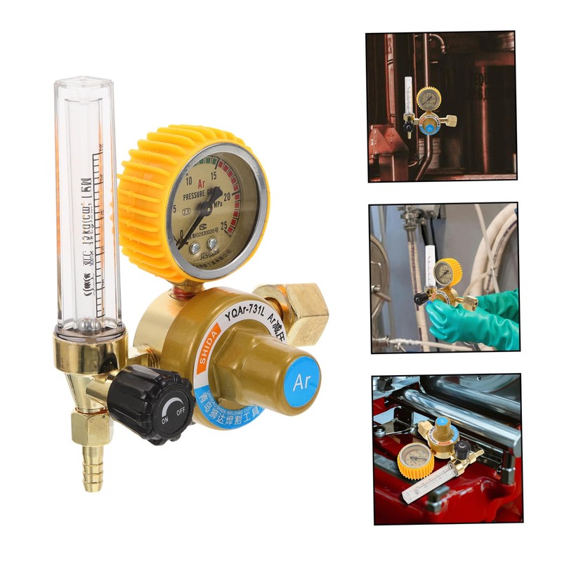 Gatuida Accurate Argon Gas Flow Control Welding Gas Regulator Argon