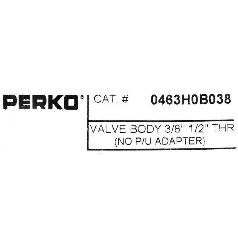 Perko Boat Fuel Demand Valve Body 0463H0B038 | 3/8 x