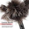 Retractable Feather Duster Ostrich Feathers Anti-Static Reusable Eco-Friendly Handheld Cleaning