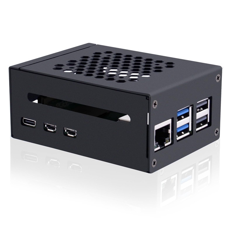 GeeekPi Metal Case for Raspberry Pi 5, Support X1000/X1001/N04/N05 PCIe