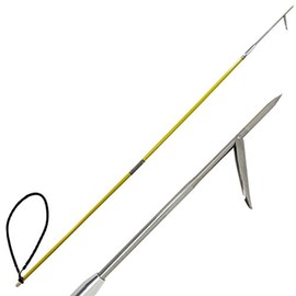 Scuba Choice 7' Travel Spearfishing Two-Piece Fiber Glass Pole Spear 1 Prong Single Barb Tip