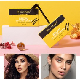 Crema para peinar cejas, jabón tridimensional incoloro para cejas, fijación Natural de cejas, 10g