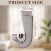 Wonderjune 4 Pcs Closet Rod Hooks Plastic Snap-in Support Brackets
