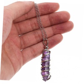 STOBOK Versatile Charm Pendant Crystal Decor for Necklace Hexagon Ornament for Handmade Decor