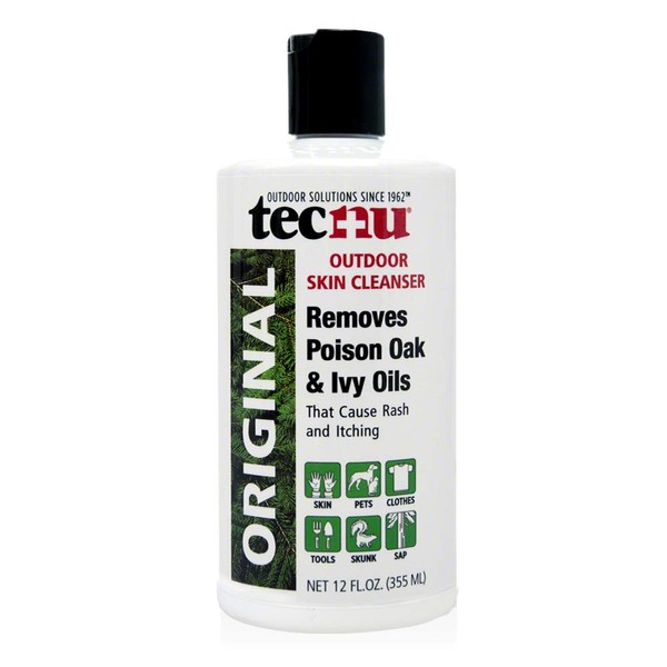 Tec Labs Tecnu Original Poison Oak & Ivy Outdoor Skin Cleanser - First Step in Poison Ivy Treatment, 12 Fl Oz