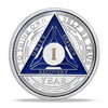 1 Year Original Triangle Sobriety Coin Set | Silver Roman