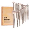 Caviglte Brochas De Maquillaje Kit 20 Pcs Para Maquillaje Profesional