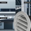 Repa Market 10" Inch Aluminum Gray Soffit Air Vent Cover