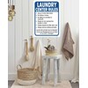 Laundry Rules Signs,Laundry Decor Sign,Laundry Signs,Laundry Center Wall Decor Sign,