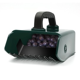 CKB LTD Berry Picker Handheld Easy Scoop Comb Tool Fruit Harvester Plastic Metal Garden Outdoor Camping Blueberry Blackberry All Berries Rake Scoop for Fruit Foraging Harvesting Collector - Green