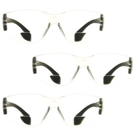 proSPORT Safety Rated Bifocal Reading Glasses +2.50 ANSI Z87 Pack of 3