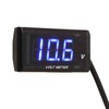 Universal LCD Motorcycle Voltmeter Ultra Thin Waterproof Voltmeter with Left