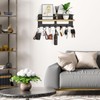 Yorbay Wooden Key Rack with Shelf: Multifunctional Wall Key Rack