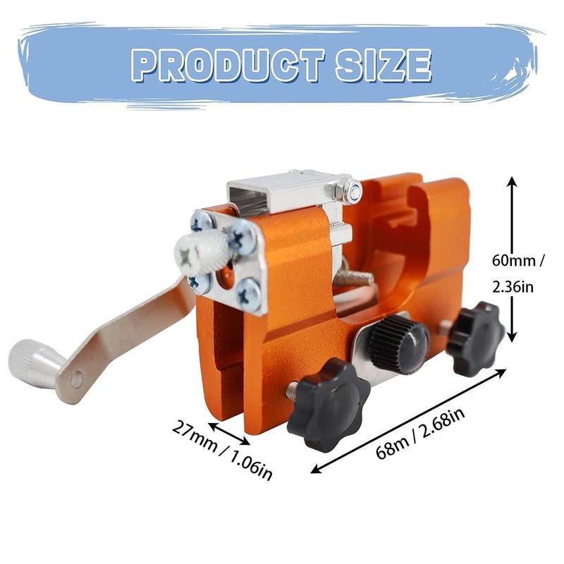 Chainsaw Chain Sharpening Jig, Tooth Sharpener Chainsaw Sharpener Kit Sharpening