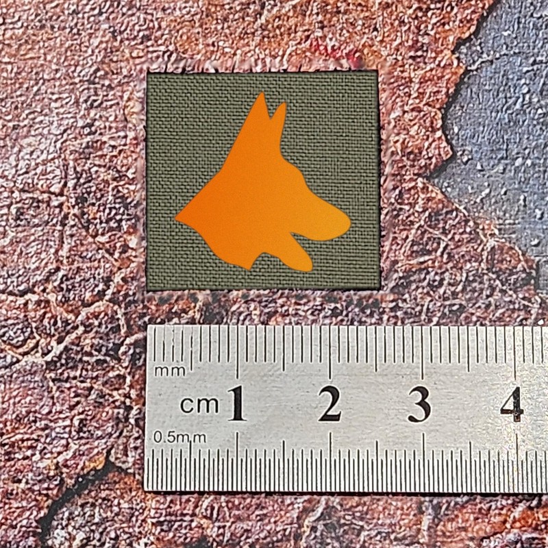 Mini Belgian Malinois K9 Dog Tiny Patch [Ranger Green,Orange]
