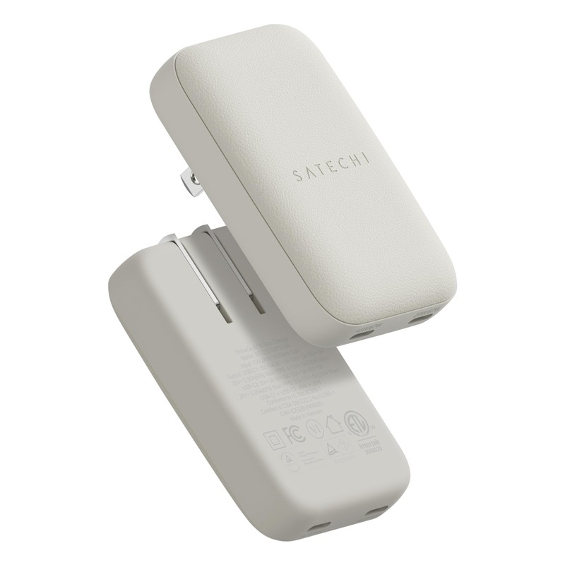 SATECHI OntheGo Cargador de Pared 67W, GAN USB-C, PD 3.0+PPS,