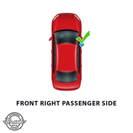 Brock Aftermarket Replacement Part Passenger Side Mirror Cover Paint to Match Black with Signal Compatible with 2014-2019 Toyota Corolla