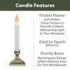612 Vermont Battery Operated LED Window Candles with Flickering Amber