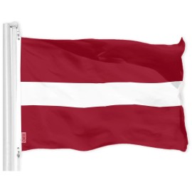UD_G128 Combo Pack: American USA Flag 3x5 Ft & Latvia Flag 3x5 Ft, Both Printed 150D Polyester, Indoor/Outdoor, Brass Grommets
