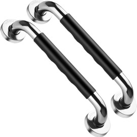2Set 12 Inch Grab Bars for Bathtubs and Showers, Anti Slip Handicap Grab Bars for Shower, Safety Bath & Toilet Rail for Elderly Senior, Shower Handle Disability Assist Bathroom Handrail