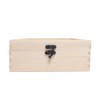 Natural Wood Simple Wooden Box, 7.9 x 3.1 inches (20