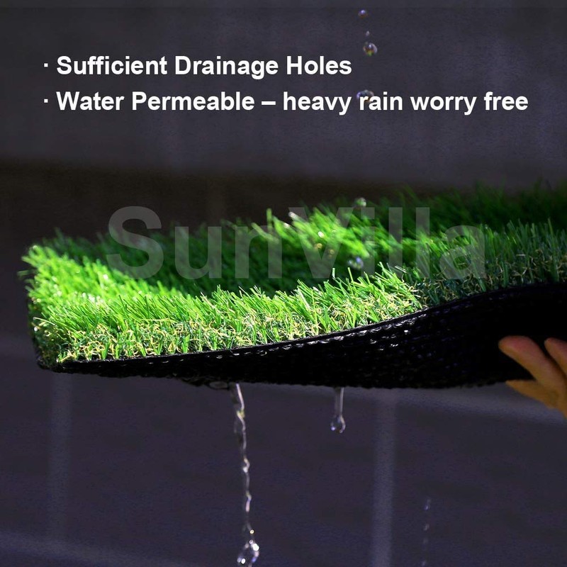 SunVilla Realistic Indoor/Outdoor Artificial Grass/Turf Sample Piece - 4 in