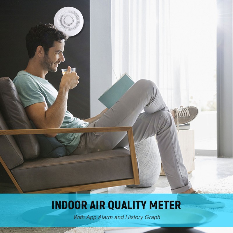 Smart Air Quality Monitor WIFI Indoor Air Quality Meter Tester