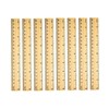 72 Pack Wooden Ruler 8 Inch Rulers Bulk Wood Measuring