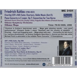 ODENSE SYMPHONY ORCHESTRA / OTHMAR MAGA FRIEDRICH KUHLAU: ELF'S HILL SUITE; PIAN