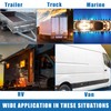 A ABSOPRO Front Rear Side Marker Light 2 LED for