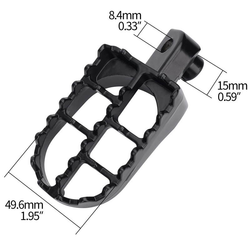 WEIYINGSI Dirt Bike Foot Pegs, Motorcycle Footpegs Pedals for 50CC