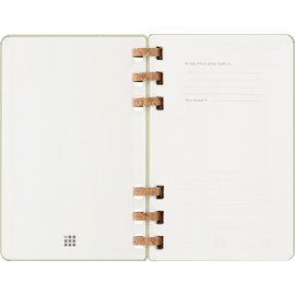 Moleskine Spiral 12 Month 2026-2026 Academic Year Planner, Hard Cover, Large (5" x 8.25"), Kiwi, 200 pages