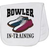 inktastic Future Bowler Bowling Shoes Baby Burp Cloth White 44c28
