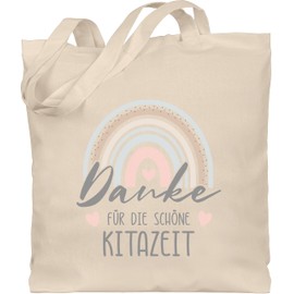 Shirtracer - Cotton Bag - Educator - Bags - Thank You for the Beautiful Daytime Boho Rainbow, 1 natural white, Unit size