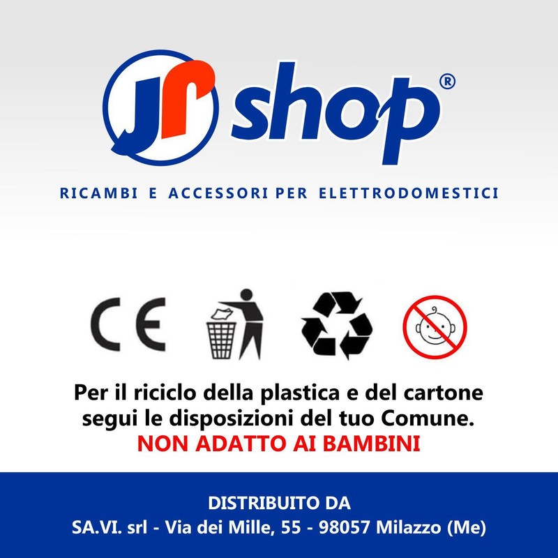JPshop - Clutch coupling in white plastic with gasket for