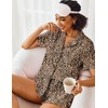 Ekouaer Pajamas Set for Women Short Sleeve Sleepwear Button Down