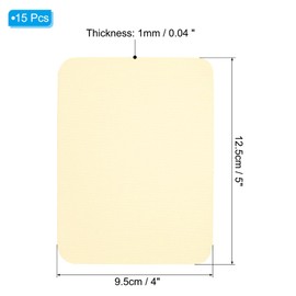 PATIKIL Fabric Iron-on Patches, 15Pcs 5x4 Inch Inside & Outside Strong Glue 100% Cotton Repair Patches Kit for Clothing Pants Mending and Decorating, Beige