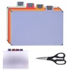 4-Piece Non-Toxic Cutting Board Set with Premium Scissors and Holder