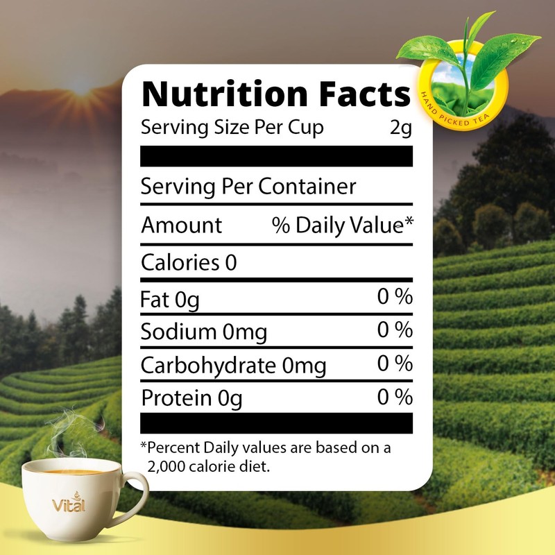 Vital Premium Black Tea Bags – 100 Count (2g Each)