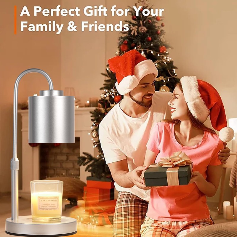 CASTLELIFE Candle Warmer Lamp with Timer & Dimmer, Height Adjustable