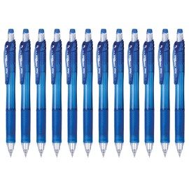 Pentel PL105C EnerGize-X Mechanical Pencil, 0.5mm, Blue Barrel, Box of 12