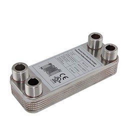 Stainless Steel Plate Heat Exchanger B3-12-12 with 4 x 3/4 Inch Connection 25 kW Solar Heating (PWT)