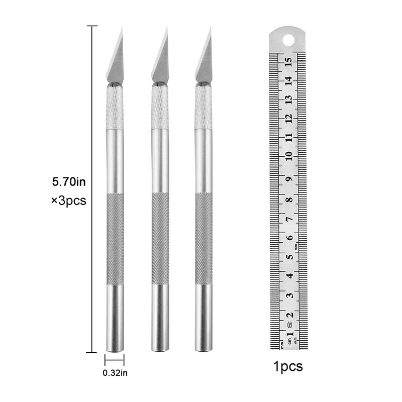 90PCS Knife Blades Precision Craft Knife Set, for DIY Artwork,