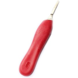 OdontoMed2011 Scalpel Handle 3,4,5,6 Sign Makers Crafts Dental Tools Color Handle (Red # 4)