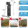 TARARIUM Aquarium Filter for 40-150 Gal. Tank Crystal 300GPH Biochemical