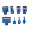 LiGuVCY Blue 6-68mm 8 Pcs Diamond Core Drill Bit Set,
