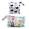 DHWEKU Pack of 2 Wetbag Cloth Nappies, Wetbag Nursery, Wet