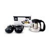 TRESSO Set de tetera de cristal de 700 ml con